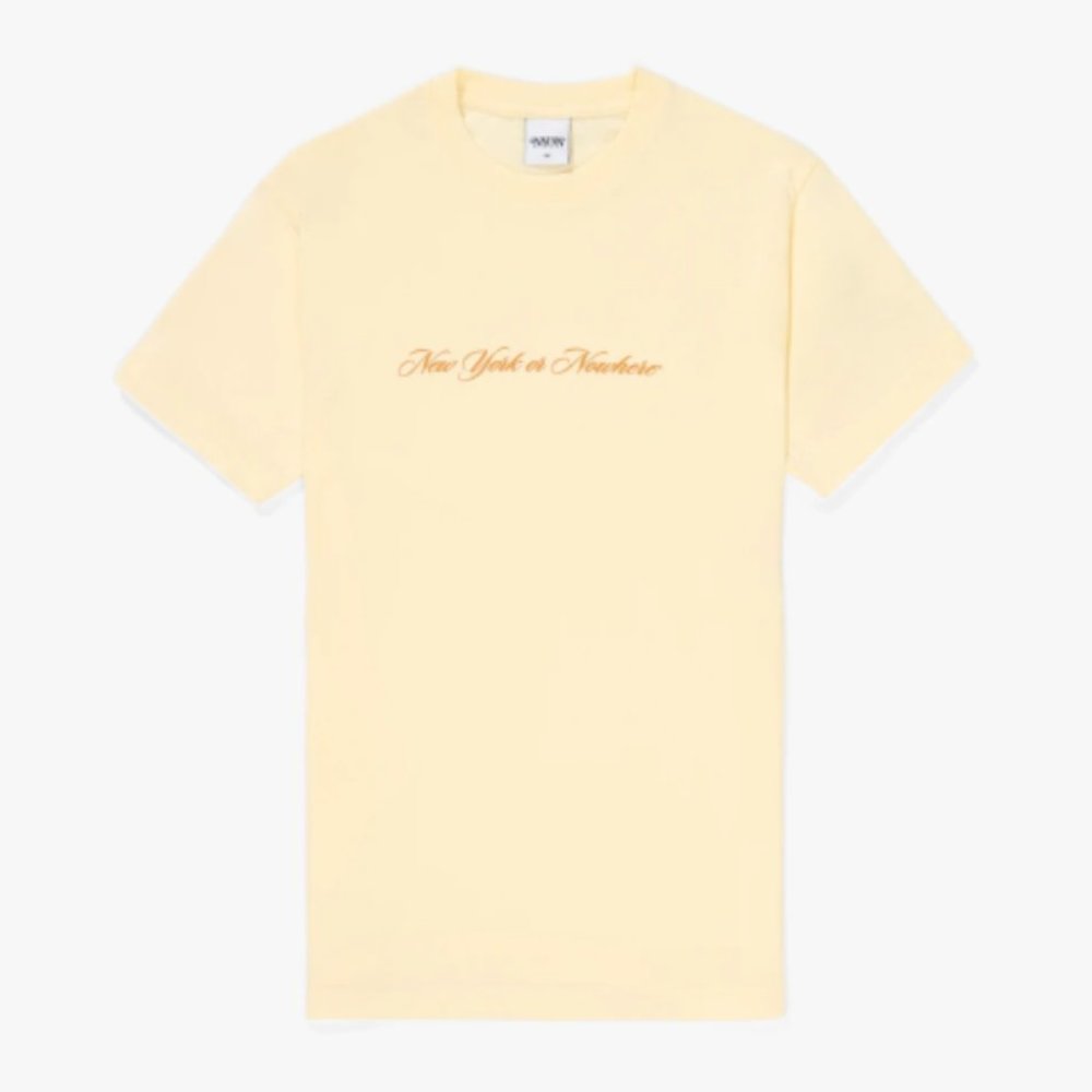 New York Or Nowhere NYON Waverly T-Shirt (New With Tags NWT) - Medium M Ecru